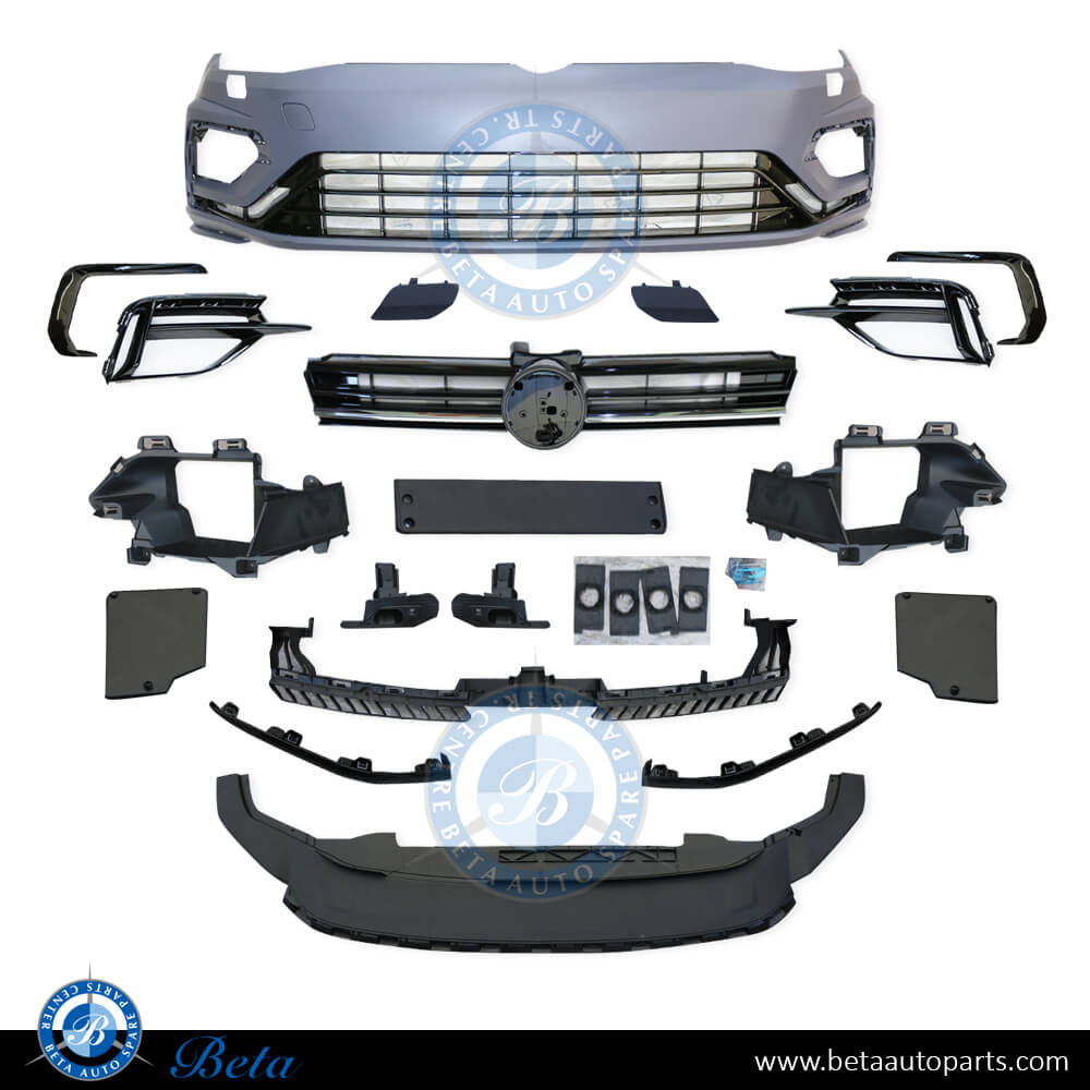 Front Bumper Upgrade to 7.5 R Look for Volkswagen Golf 7 2013-2016 models, Part Number 5G0807217R Front Bumper Upgrade to 7.5 R Look for Volkswagen Golf 7 2013-2016 models, Part Number 5G0807217R